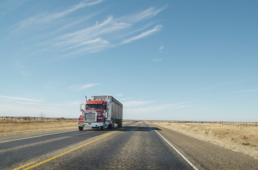 truck on highway